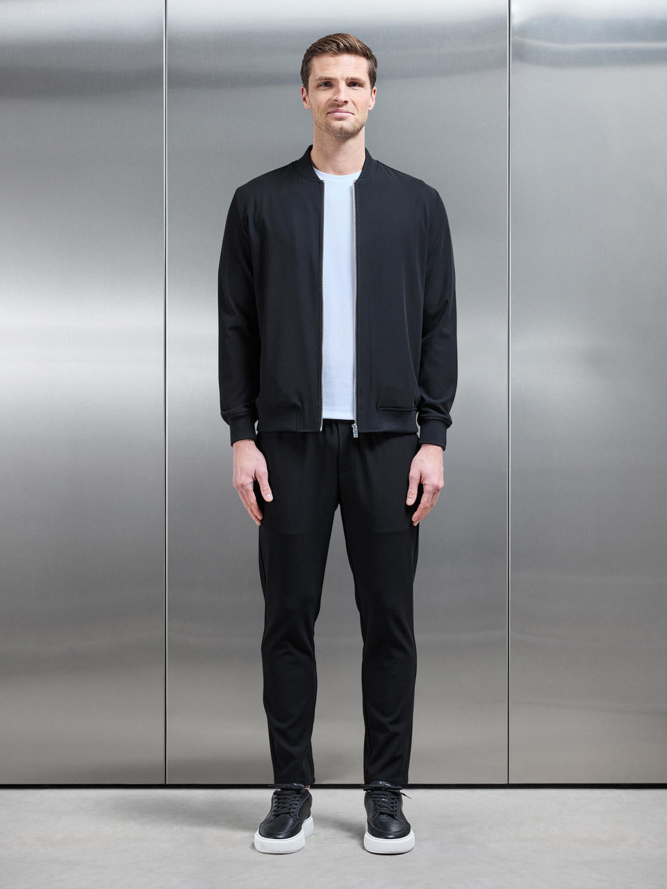 Smart Bomber Jacket in Black