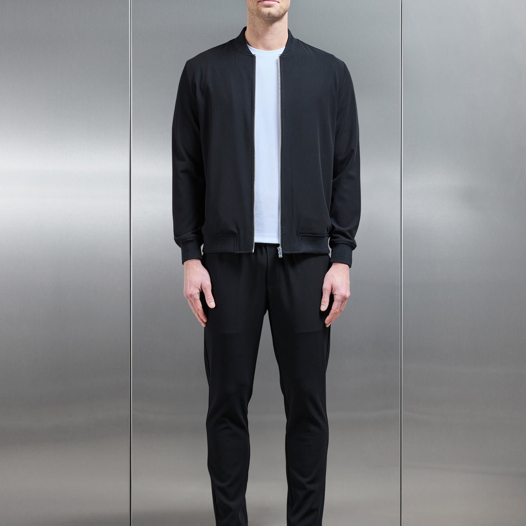 Smart Bomber Jacket in Black