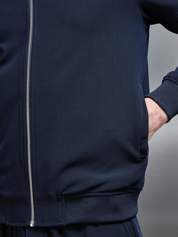 Smart Bomber Jacket in Navy