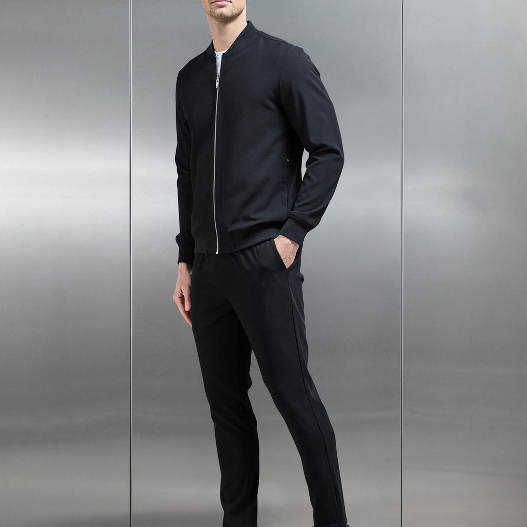 Smart Drawstring Trouser in Black