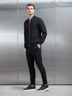 Smart Drawstring Trouser in Black
