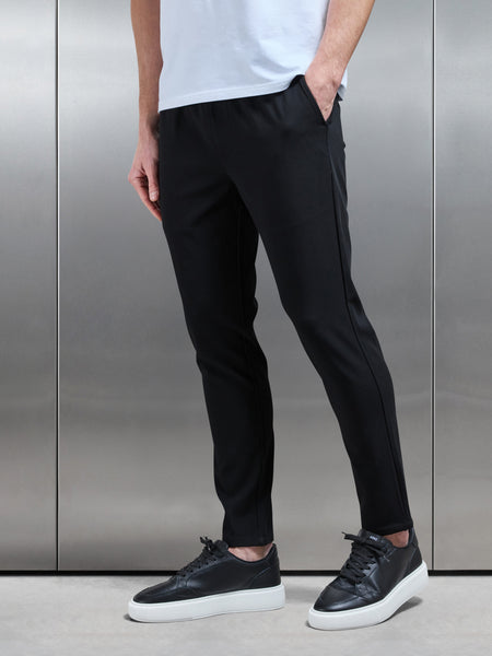 Smart Drawstring Trouser in Black