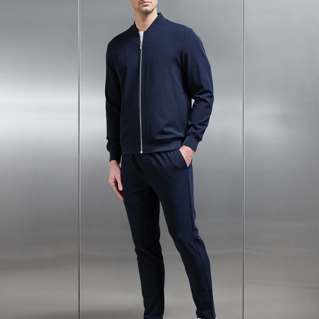 Smart Drawstring Trouser in Navy
