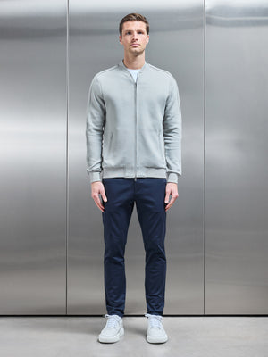 Smart Jersey Bomber Jacket in Stone