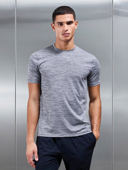 Space Dye Performance T-Shirt in Navy