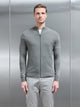 Square Textured Zip Through Jacket in Sage