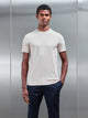 Stretch Slim Fit Cotton T-Shirt in Beige