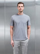 Stretch Slim Fit Cotton T-Shirt in Grey