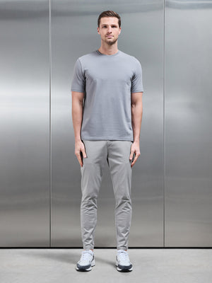 Stretch Slim Fit Cotton T-Shirt in Grey