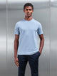 Stretch Slim Fit Cotton T-Shirt in Light Blue