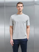 Stretch Slim Fit Cotton T-Shirt in Stone