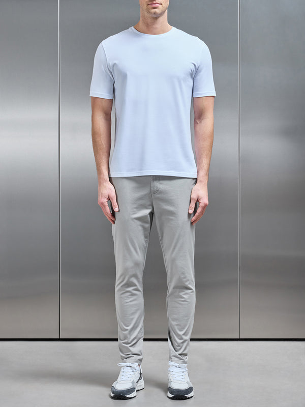 Stretch Slim Fit Cotton T-Shirt in White