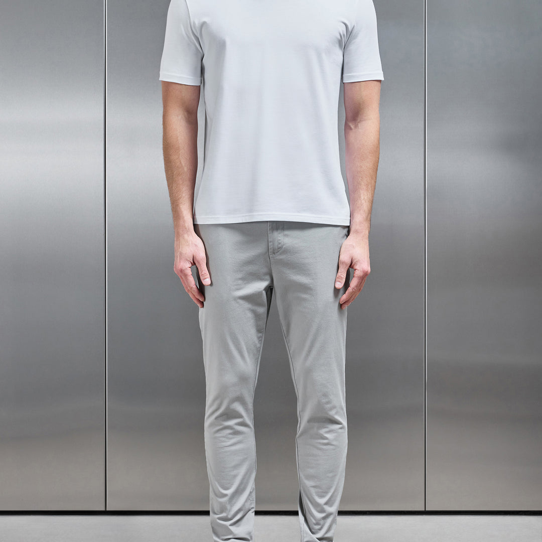 Stretch Slim Fit Cotton T-Shirt in White