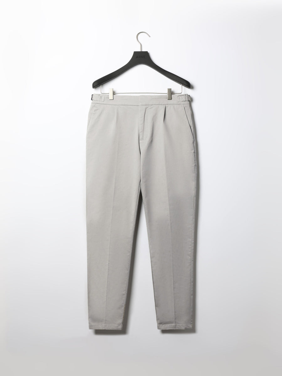 Side Adjuster Tailored Chino Trouser in Stone