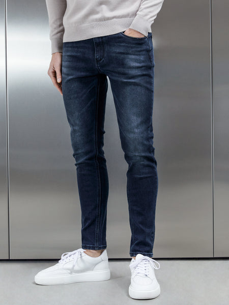 Slim Fit Denim Jeans in Midnight Blue