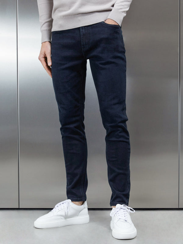 Slim Fit Denim Jeans in Navy