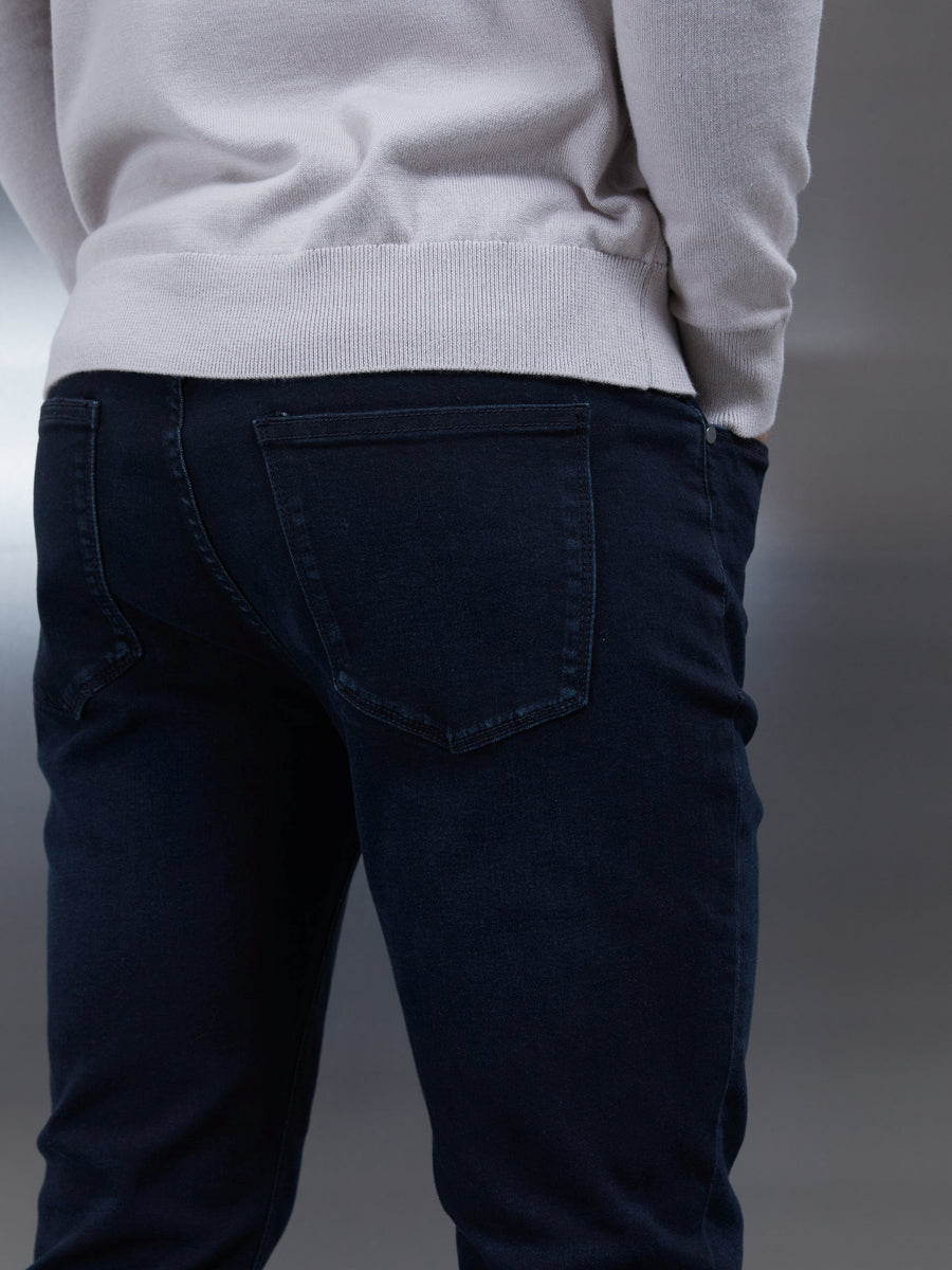 Slim Fit Denim Jeans in Navy