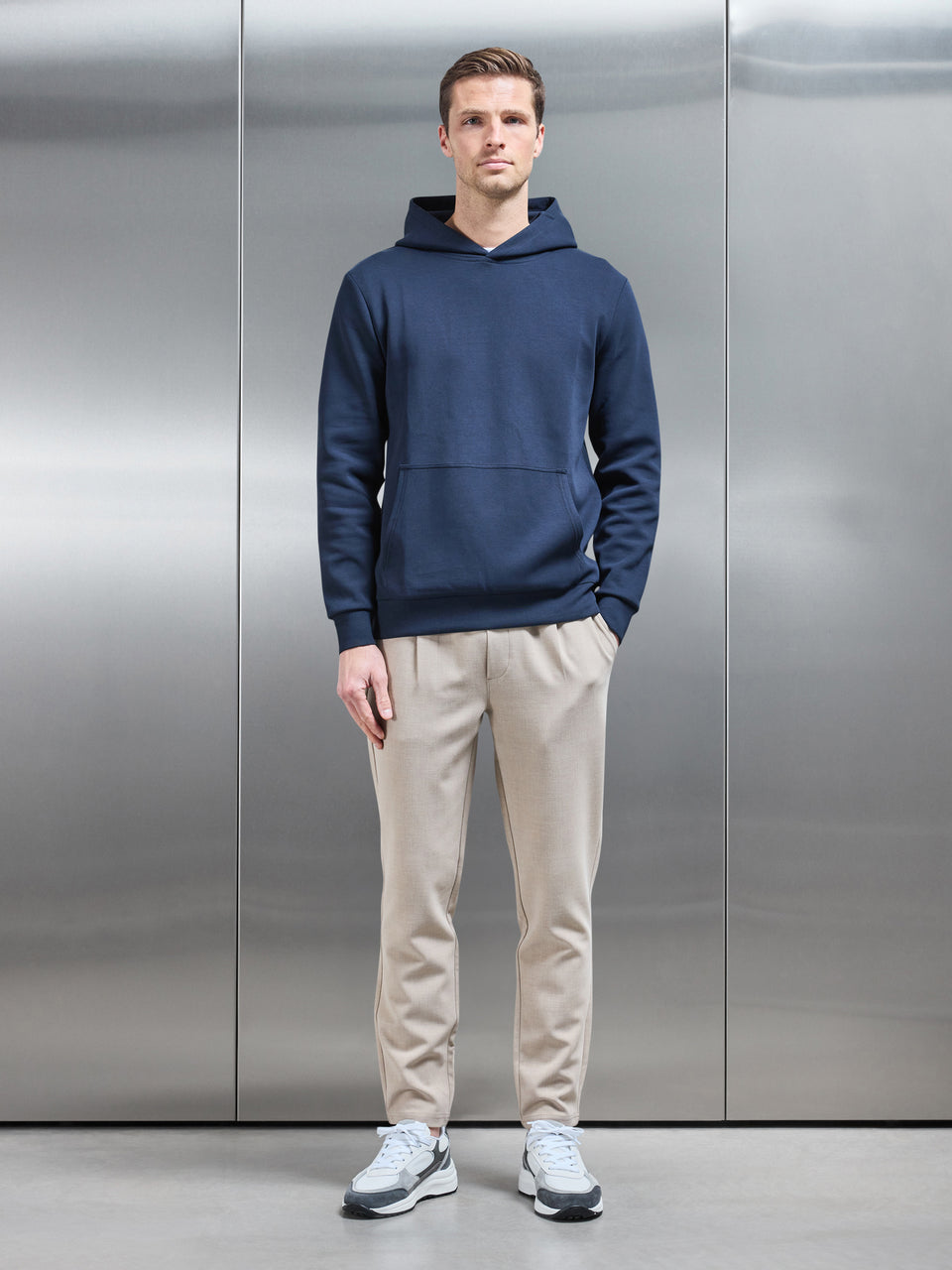 Smart Casual Trouser in Stone