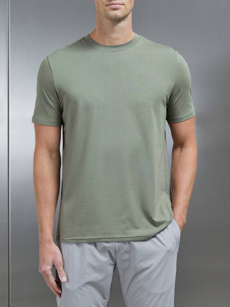 Stretch Cotton Modal T-Shirt in Sage
