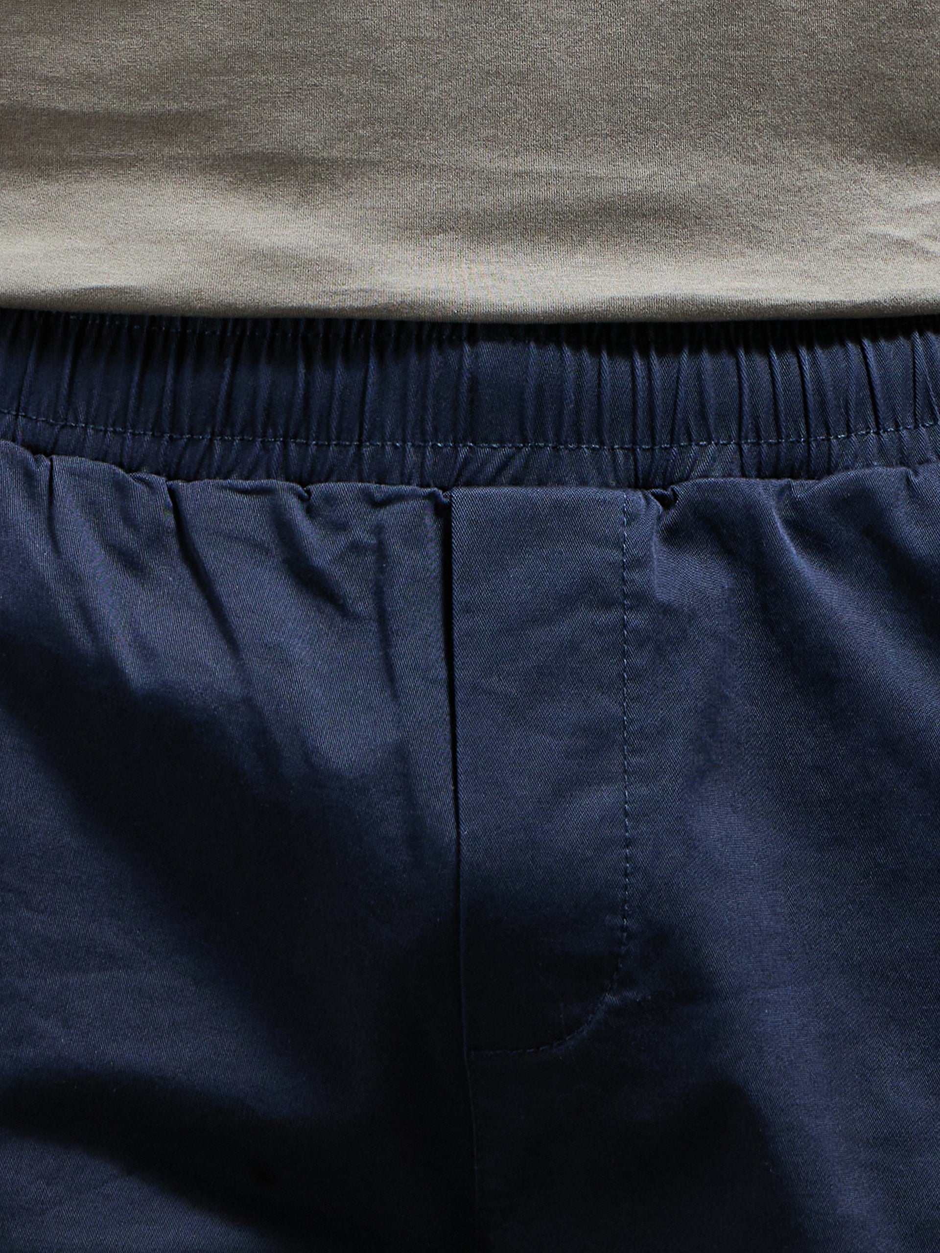 Tailored Chino Drawstring Short in Navy