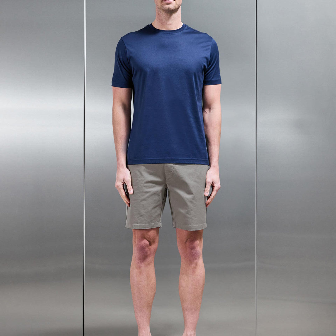 Tailored Chino Drawstring Short in Stone