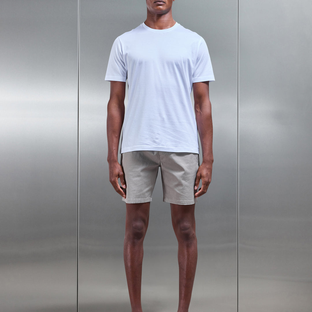 Tailored Chino Drawstring Short in Taupe