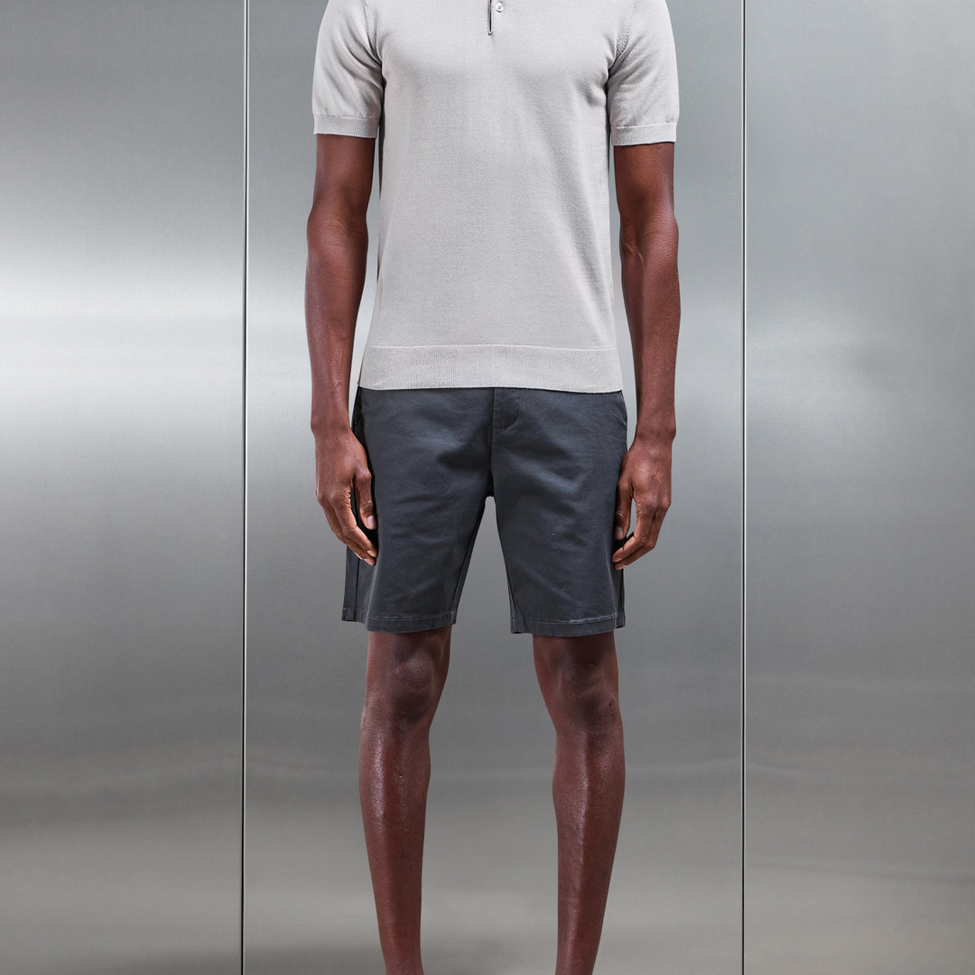 Tailored Chino Short in Grey