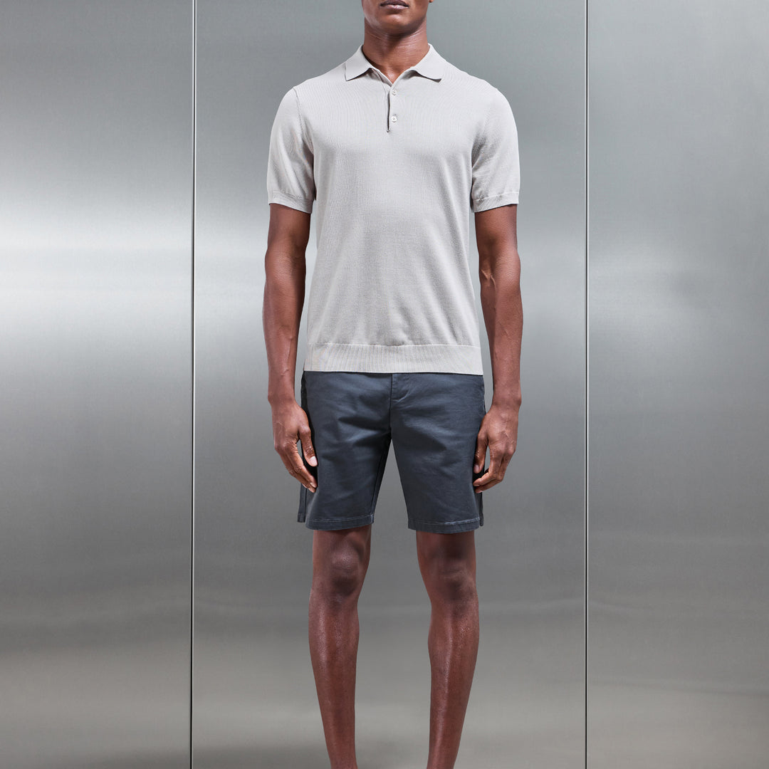 Tailored Chino Short in Grey
