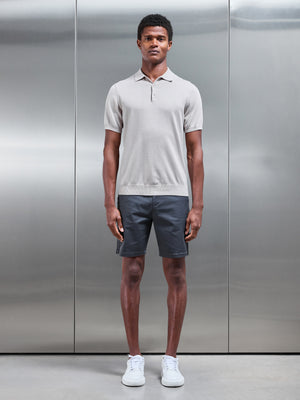 Tailored Chino Short in Grey