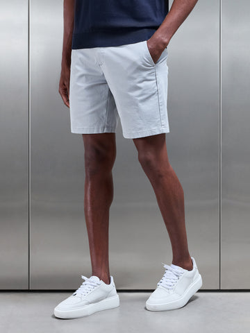 Tailored Chino Short in Mid Grey