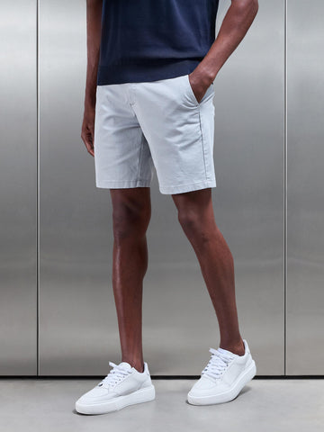 Tailored Chino Short in Mid Grey