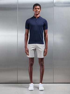 Tailored Chino Short in Stone