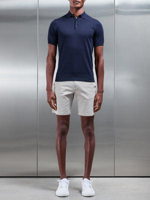 Tailored Chino Short in Stone