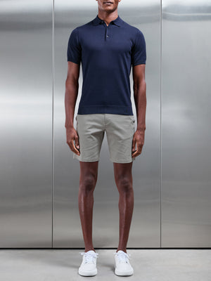 Tailored Chino Short in Stone