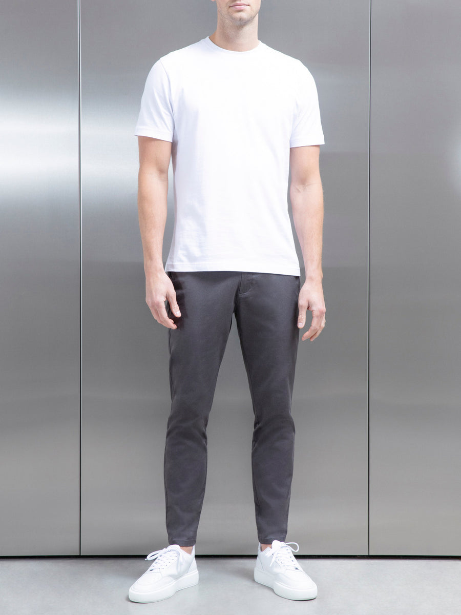 Tailored Chino Trouser in Charcoal