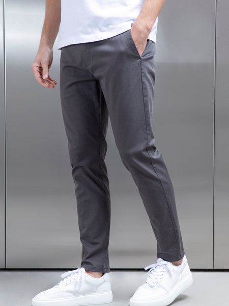Tailored Chino Trouser in Charcoal