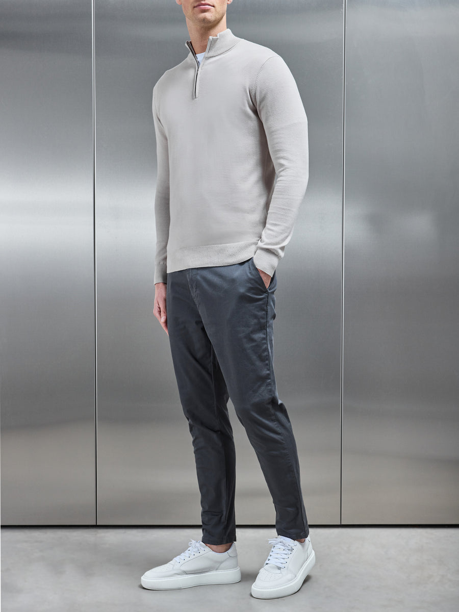 Tailored Chino Trouser in Grey