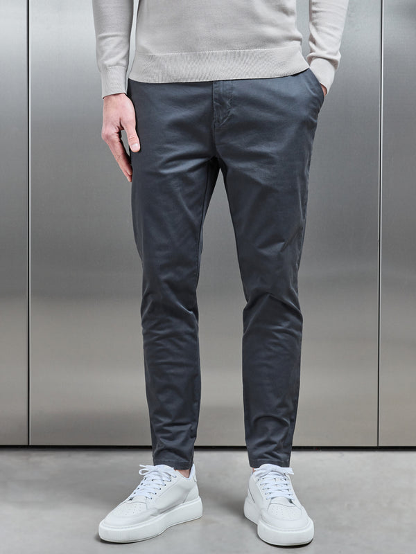 Tailored Chino Trouser in Grey