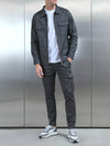 Tailored Cotton Cargo Jacket in Grey
