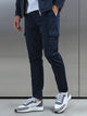 Tailored Cotton Cargo Pant in Navy