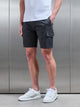 Tailored Drawstring Cargo Short in Grey