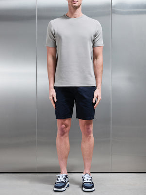 Tailored Drawstring Cargo Short in Navy