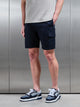 Tailored Drawstring Cargo Short in Navy