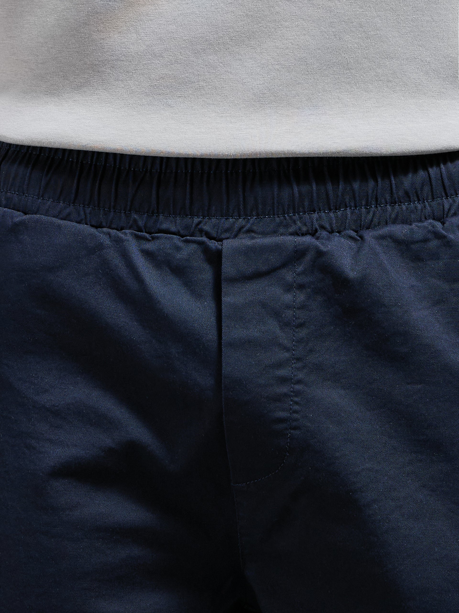 Tailored Drawstring Cargo Short in Navy