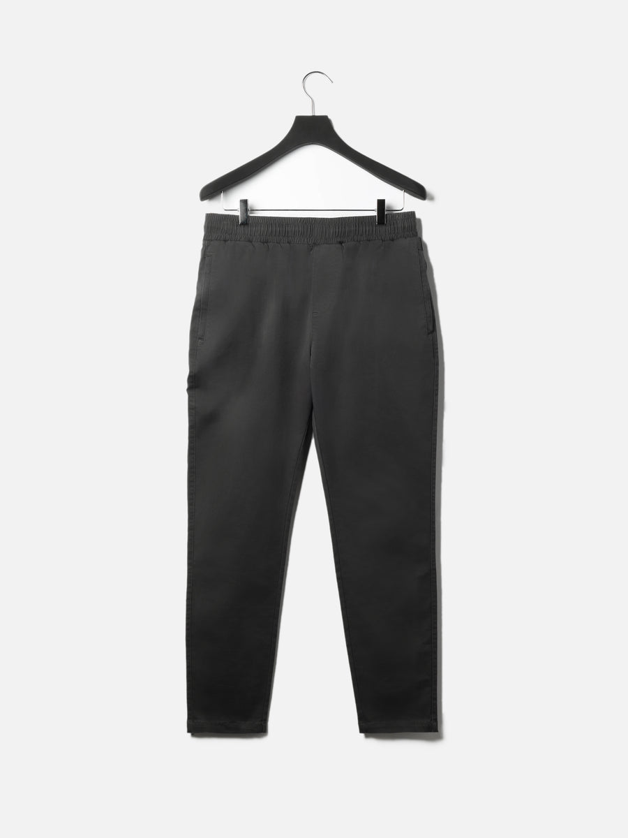 Tailored Drawstring Chino Trouser in Grey