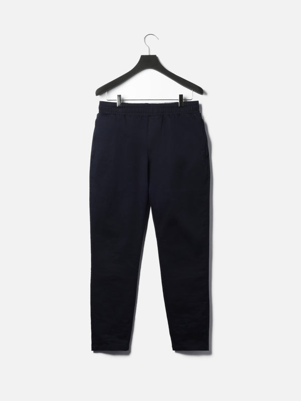 Tailored Drawstring Chino Trouser in Navy