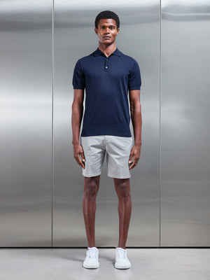 Tailored Side Adjuster Chino Short in Stone