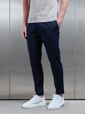 Tailored Side Adjuster Chino Trouser in Navy