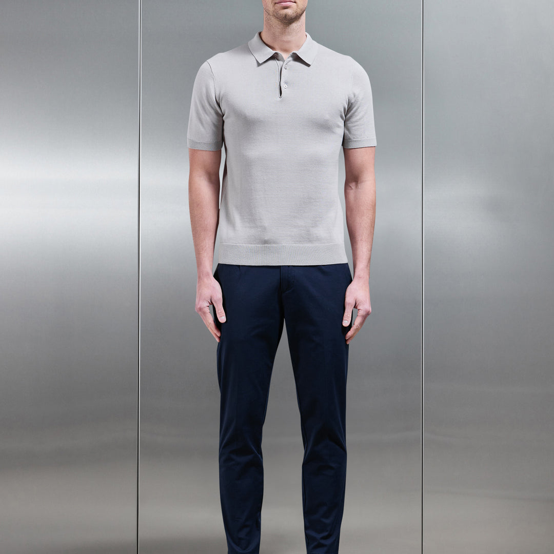 Tailored Side Adjuster Chino Trouser in Navy