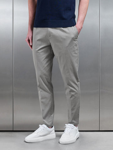 Tailored Side Adjuster Chino Trouser in Stone